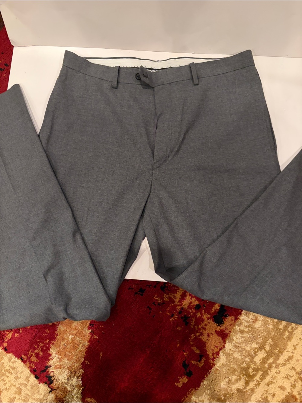 Daniel Cremieux Men's Light Gray Dress Pants